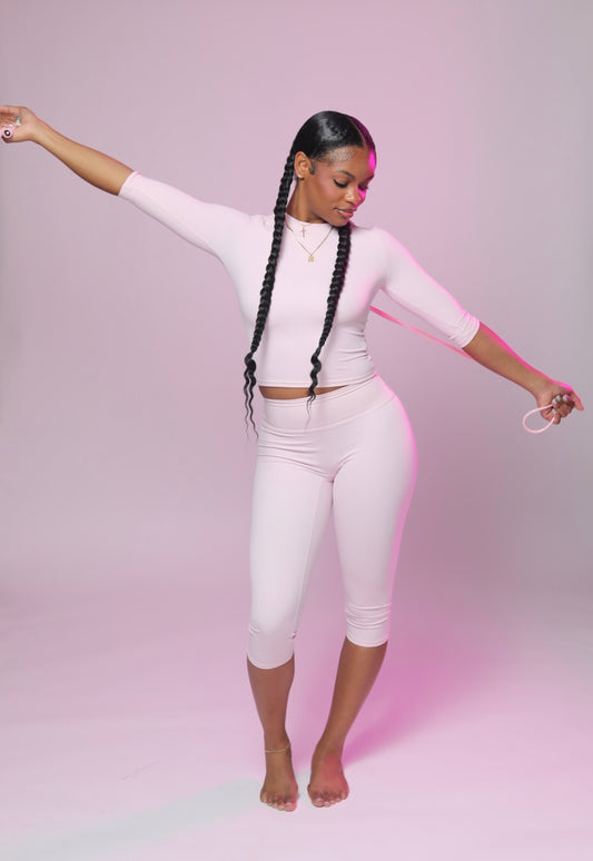 In The Pink Capri Set
