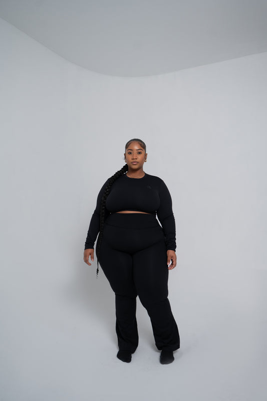 4Leaf Flared Leg Two Piece Set (Long Sleeved)