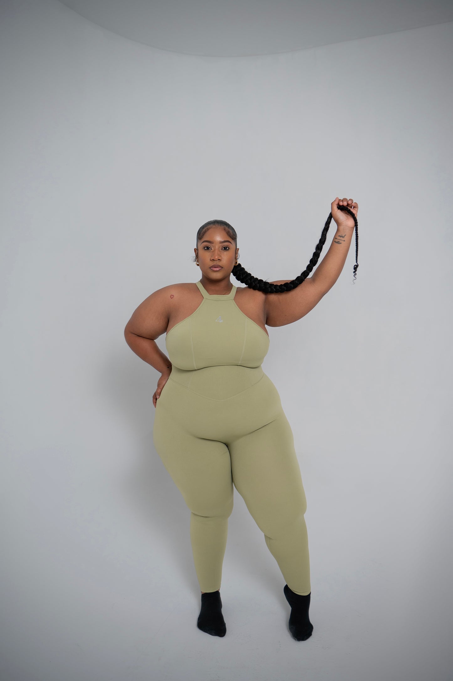 4Leaf Backless Fitness Jumpsuit
