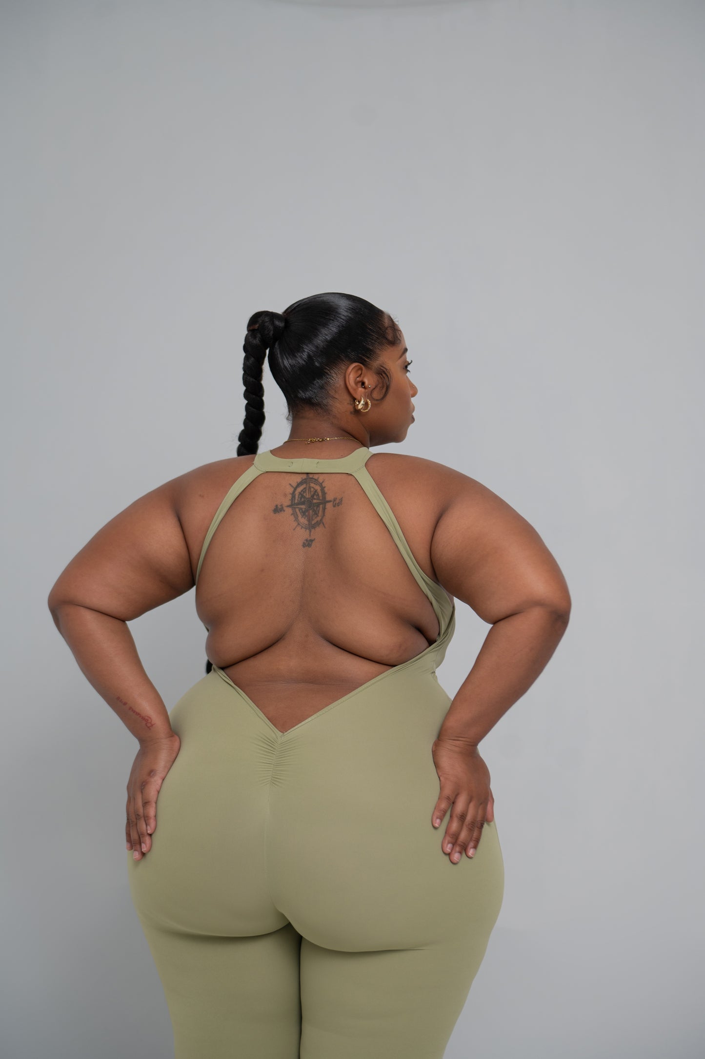4Leaf Backless Fitness Jumpsuit