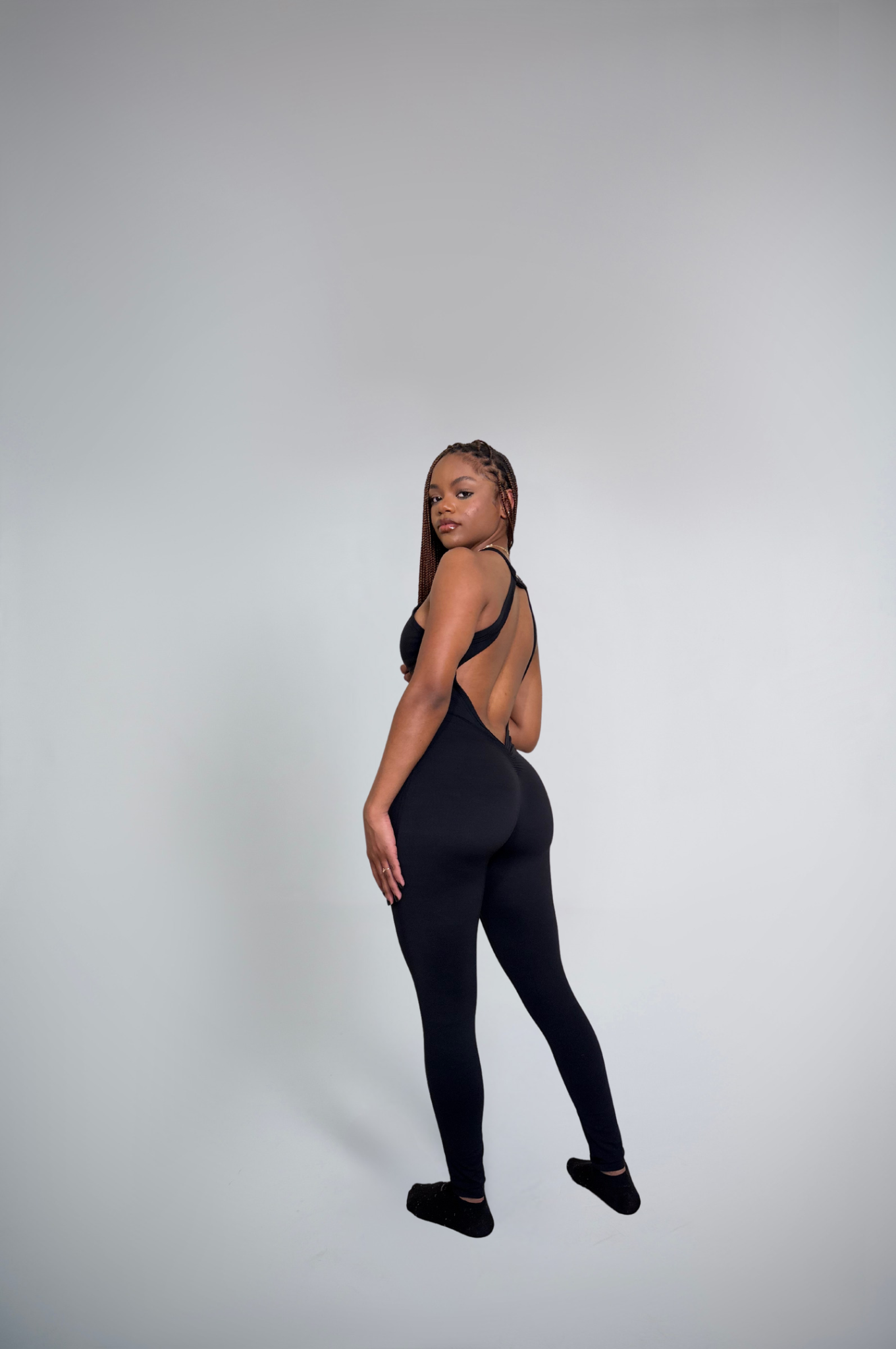 4Leaf Backless Fitness Jumpsuit