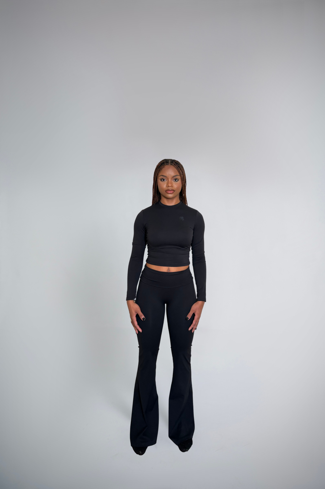 4Leaf Flared Leg Two Piece Set (Long Sleeved)