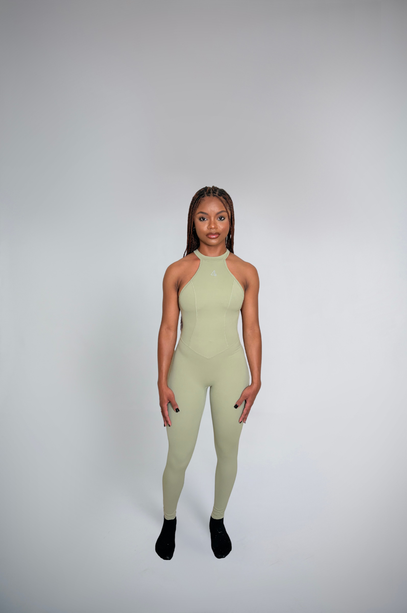 4Leaf Backless Fitness Jumpsuit