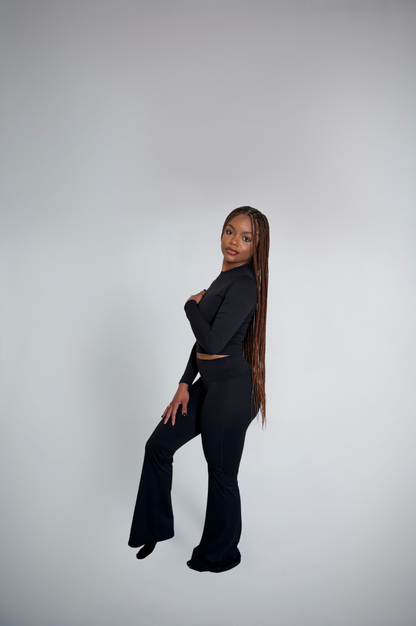 4Leaf Flared Leg Two Piece Set (Long Sleeved)